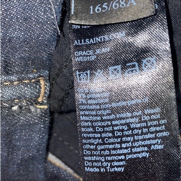 All Saints grace skinny jeans in indigo blue Size 27 Sold Out ! - Picture 11 of 16